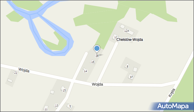 Zbrza, Wojda, 18, mapa Zbrza