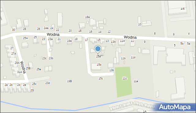 Zduńska Wola, Wodna, 15a, mapa Zduńska Wola