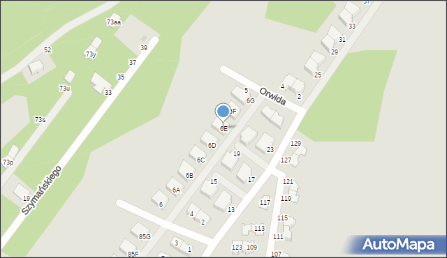 Zielonka, Woronieckiego Jacka, 6E, mapa Zielonka