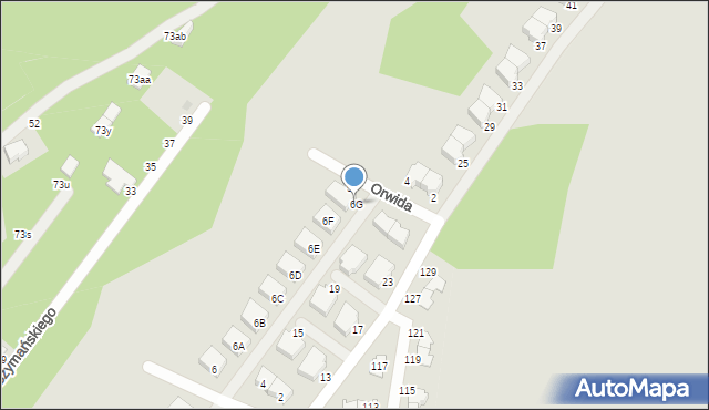 Zielonka, Woronieckiego Jacka, 6G, mapa Zielonka