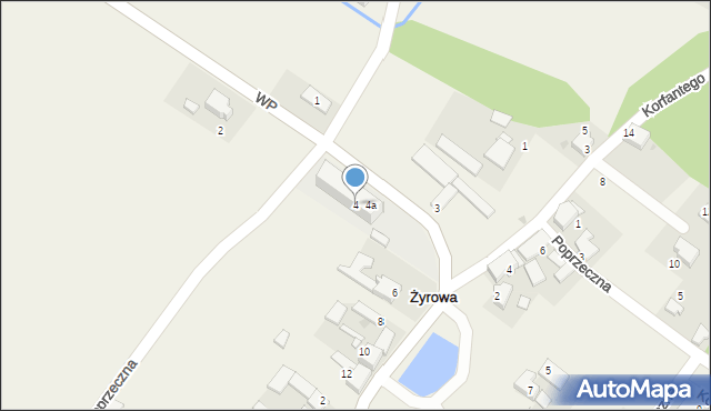 Żyrowa, Wojska Polskiego, 4, mapa Żyrowa