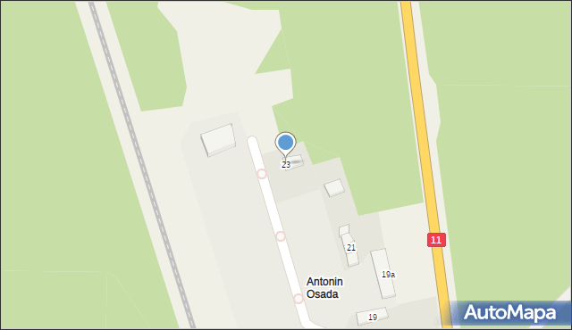 Antonin, Wrocławska, 23, mapa Antonin