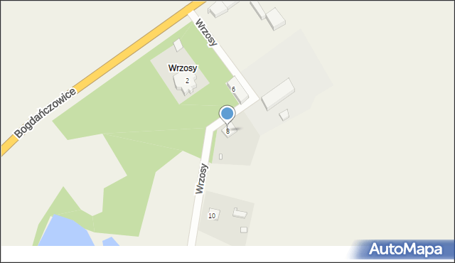 Biadacz, Wrzosy, 8, mapa Biadacz