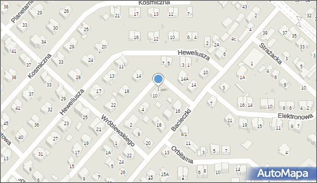 Białystok, Wróblewskiego Walerego, gen., 12, mapa Białegostoku