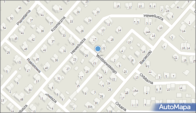 Białystok, Wróblewskiego Walerego, gen., 213, mapa Białegostoku