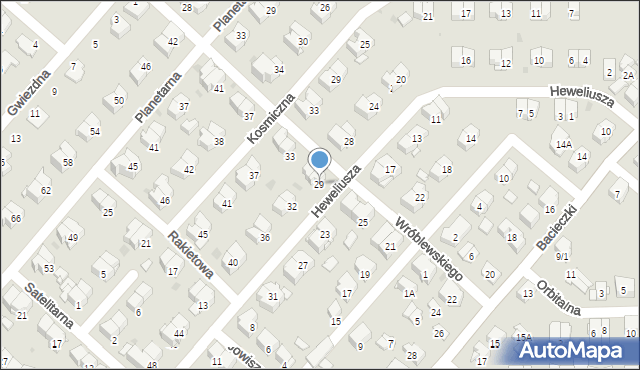 Białystok, Wróblewskiego Walerego, gen., 29, mapa Białegostoku