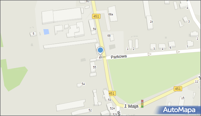 Bierutów, Wrocławska, 57, mapa Bierutów