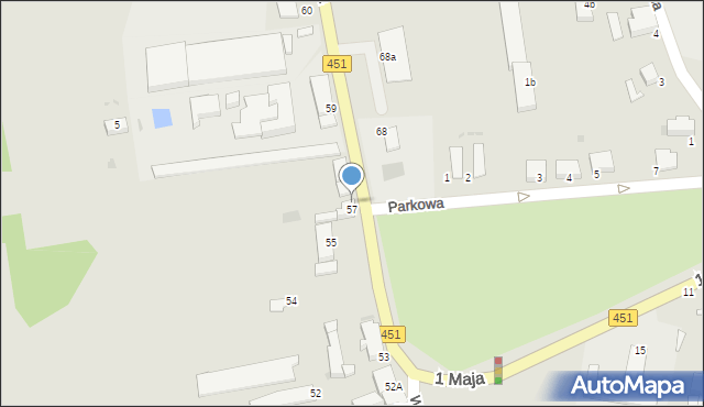 Bierutów, Wrocławska, 58, mapa Bierutów