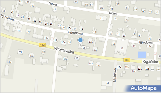 Bralin, Wrocławska, 17, mapa Bralin