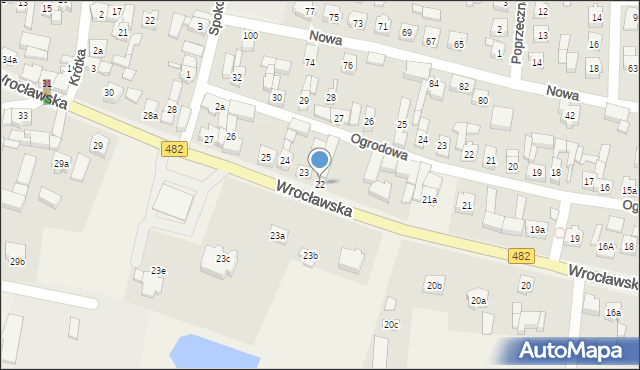 Bralin, Wrocławska, 22, mapa Bralin