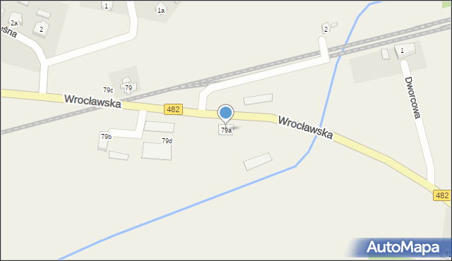 Bralin, Wrocławska, 79a, mapa Bralin