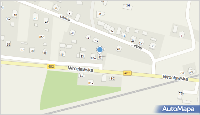 Bralin, Wrocławska, 82, mapa Bralin