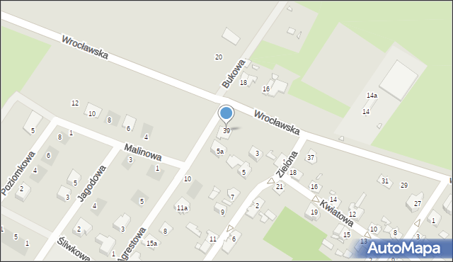 Brzeg, Wrocławska, 39, mapa Brzeg