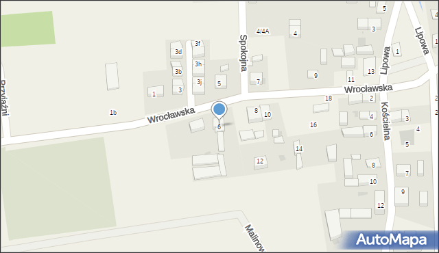 Brzezia Łąka, Wrocławska, 6, mapa Brzezia Łąka