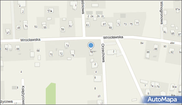 Brzezia Łąka, Wrocławska, 78, mapa Brzezia Łąka