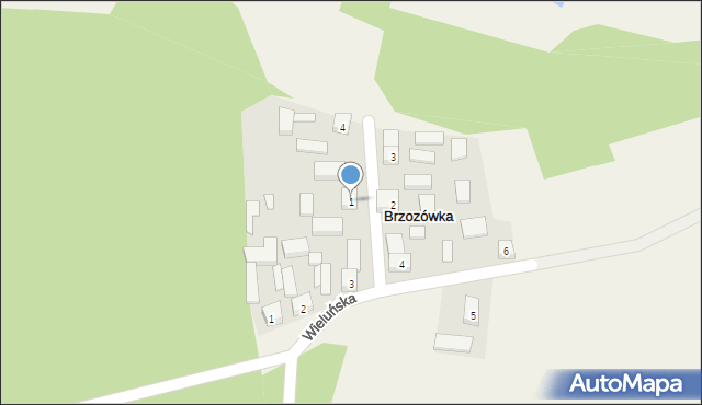 Brzozówka, Wrzosowa, 1, mapa Brzozówka