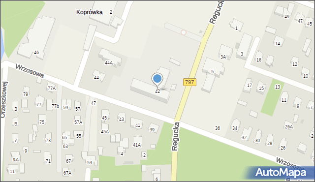 Celestynów, Wrzosowa, 42, mapa Celestynów