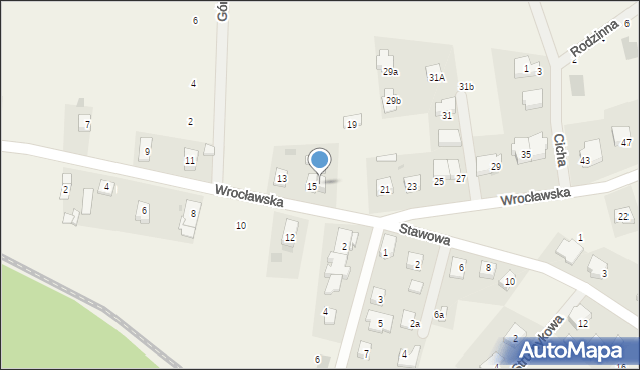 Chrząstawa Mała, Wrocławska, 17, mapa Chrząstawa Mała