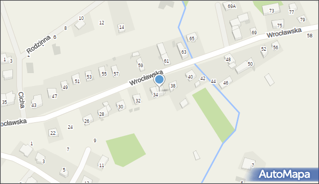Chrząstawa Mała, Wrocławska, 36, mapa Chrząstawa Mała