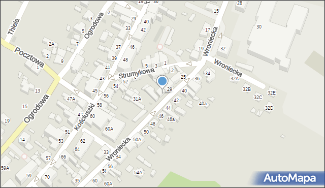 Czarnków, Wroniecka, 31, mapa Czarnków
