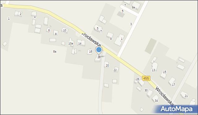 Czernica, Wrocławska, 18, mapa Czernica