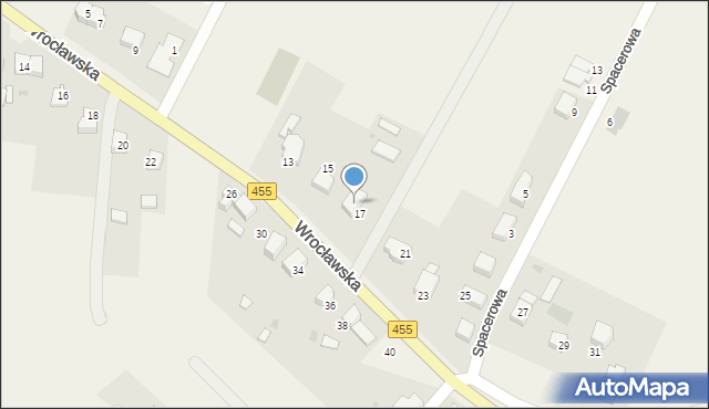 Czernica, Wrocławska, 19, mapa Czernica