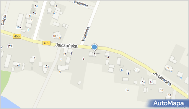 Czernica, Wrocławska, 2, mapa Czernica