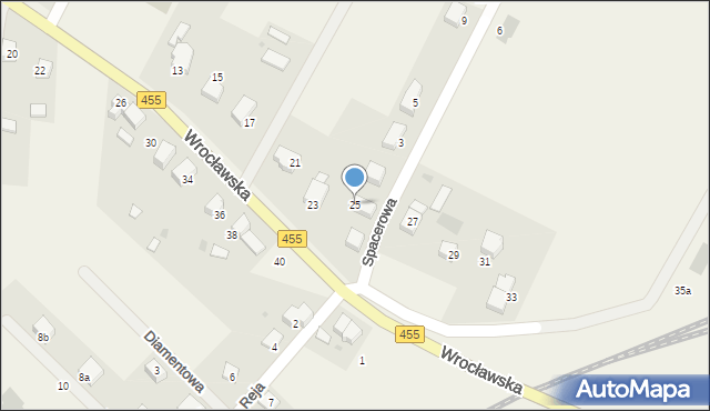 Czernica, Wrocławska, 25, mapa Czernica