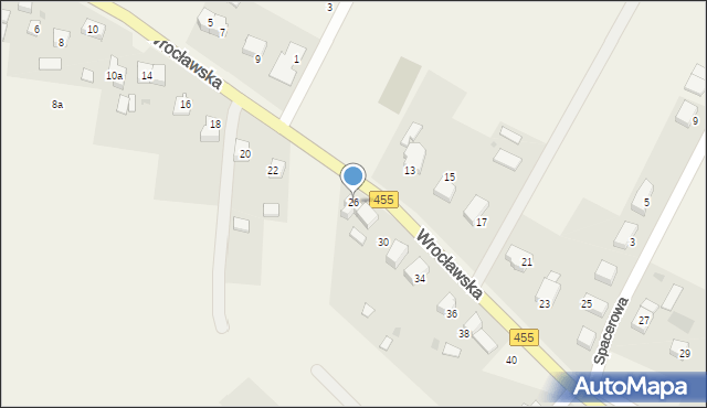 Czernica, Wrocławska, 26, mapa Czernica