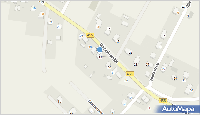 Czernica, Wrocławska, 34, mapa Czernica