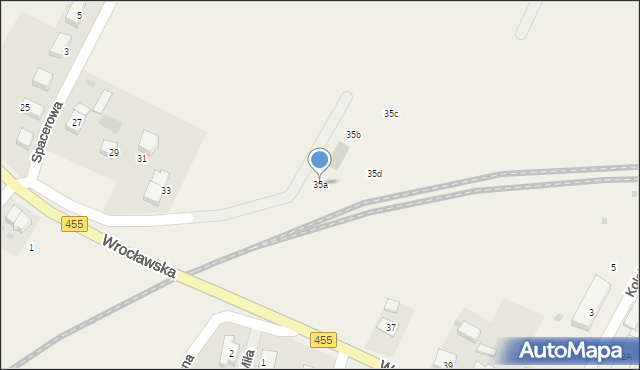 Czernica, Wrocławska, 35a, mapa Czernica