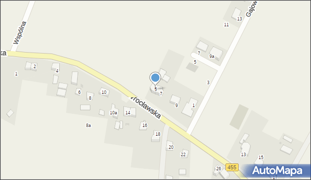 Czernica, Wrocławska, 5, mapa Czernica