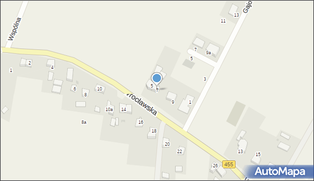 Czernica, Wrocławska, 7, mapa Czernica