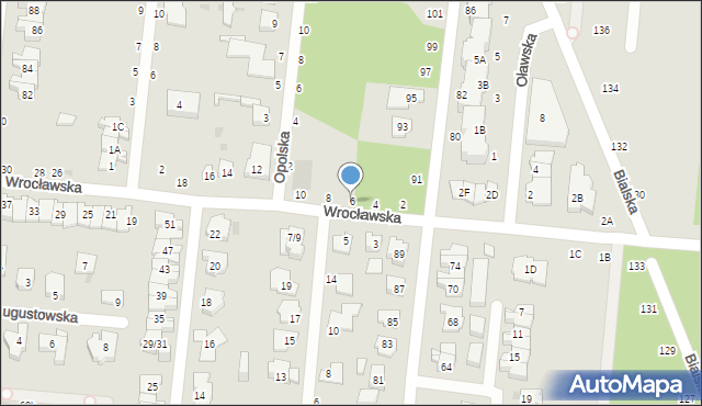 Częstochowa, Wrocławska, 6, mapa Częstochowy