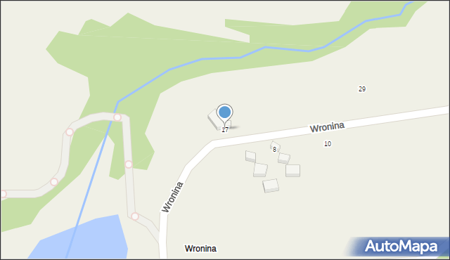 Czorsztyn, Wronina, 17, mapa Czorsztyn