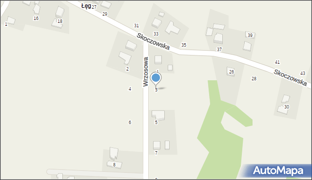 Dębowiec, Wrzosowa, 3, mapa Dębowiec