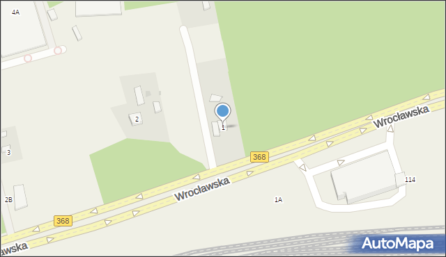 Długołęka, Wrocławska, 1, mapa Długołęka