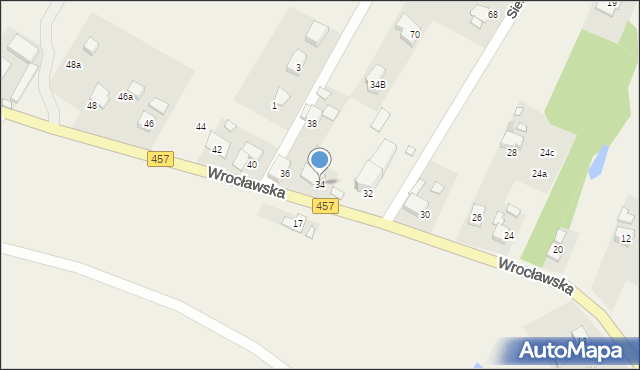 Dobrzeń Wielki, Wrocławska, 34, mapa Dobrzeń Wielki