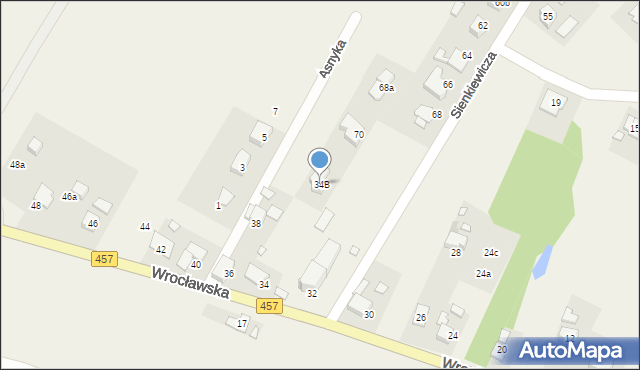 Dobrzeń Wielki, Wrocławska, 34B, mapa Dobrzeń Wielki