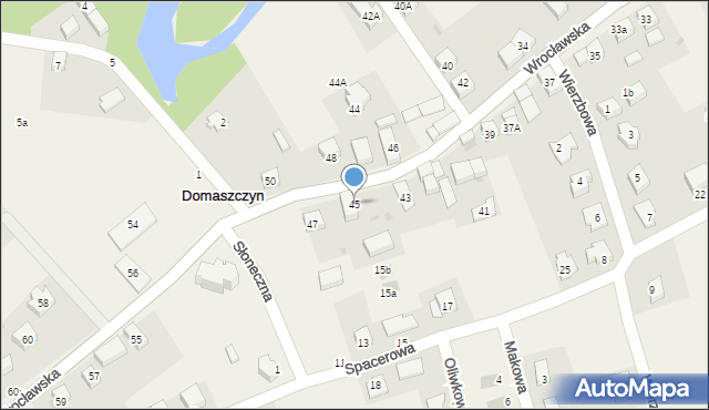 Domaszczyn, Wrocławska, 45, mapa Domaszczyn