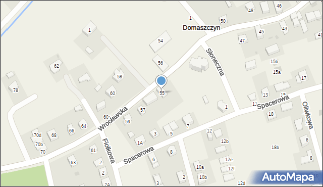 Domaszczyn, Wrocławska, 55, mapa Domaszczyn