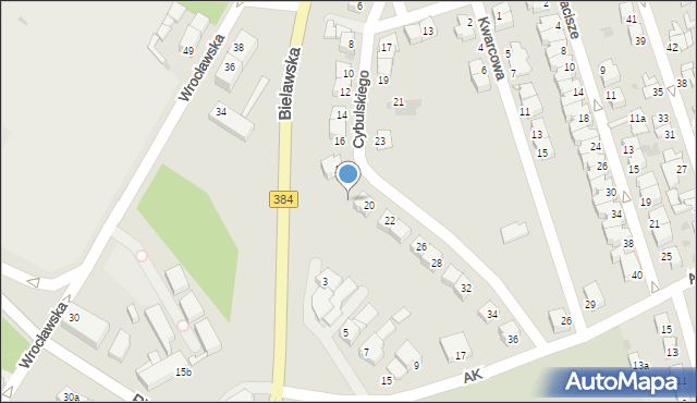 Dzierżoniów, Wrocławska, 32, mapa Dzierżoniów