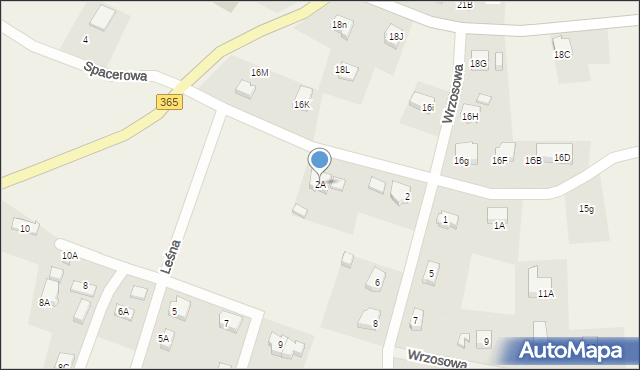 Dziwiszów, Wrzosowa, 2A, mapa Dziwiszów