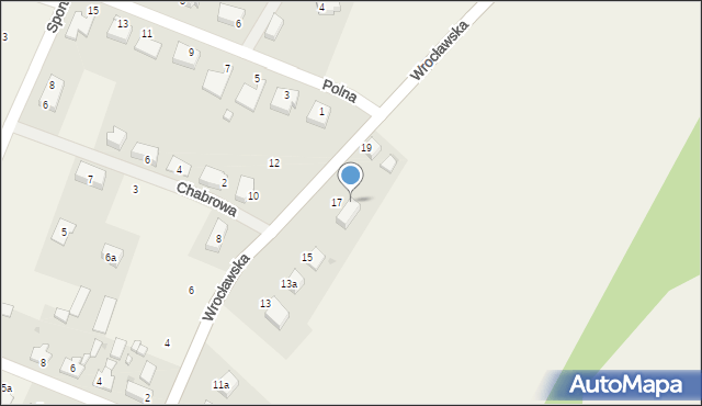 Gałów, Wrocławska, 17b, mapa Gałów