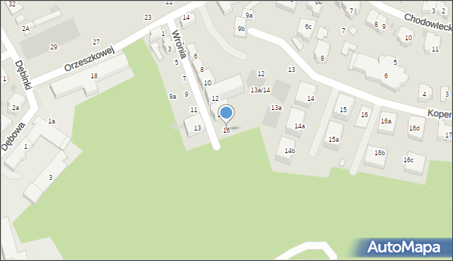 Gdańsk, Wronia, 16, mapa Gdańska
