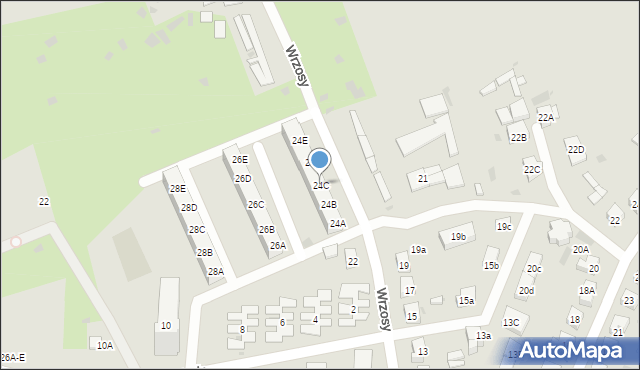 Gdańsk, Wrzosy, 24C, mapa Gdańska