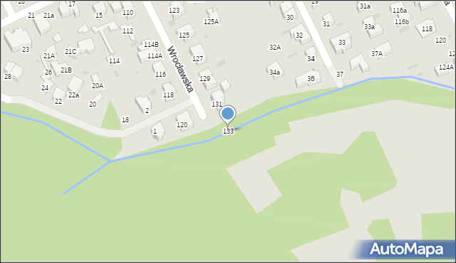 Gdynia, Wrocławska, 133, mapa Gdyni