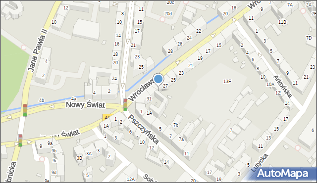 Gliwice, Wrocławska, 29, mapa Gliwic