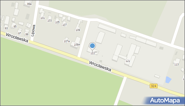 Góra, Wrocławska, 111, mapa Góra