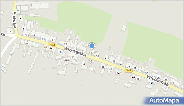 Góra, Wrocławska, 37, mapa Góra